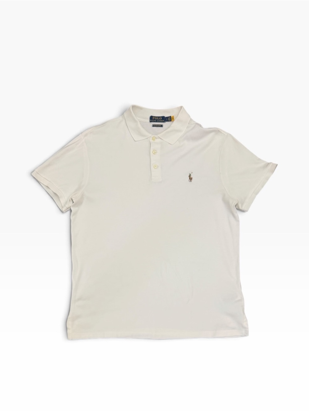 Polo by Ralph Lauren Classic White Custom Slim Fit Polo